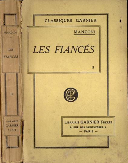 Les fiancès Tome II - Alessandro Manzoni - copertina