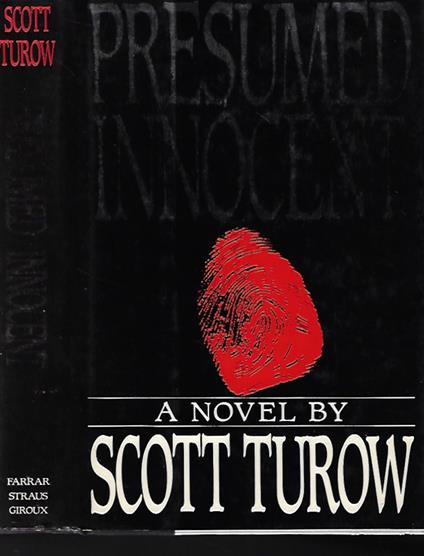 Presumed Innocent - Scott Turow - copertina