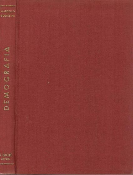 Demografia - Marcello Boldrini - copertina
