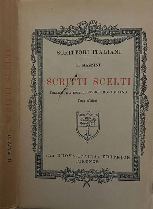 Scritti scelti - Giuseppe Mazzini - copertina