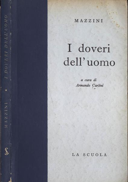 I doveri dell' uomo - Giuseppe Mazzini - copertina