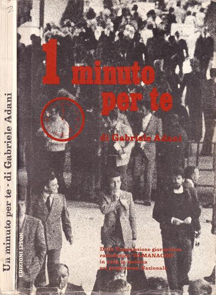 1 minuto per te - Gabriele Adani - copertina