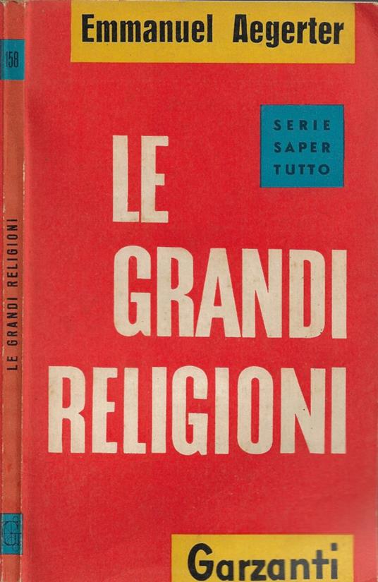 Le Grandi Religioni - Emmanuel Aegerter - copertina