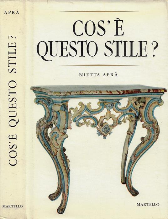 Cos'è questo stile? - Nietta Aprà - copertina