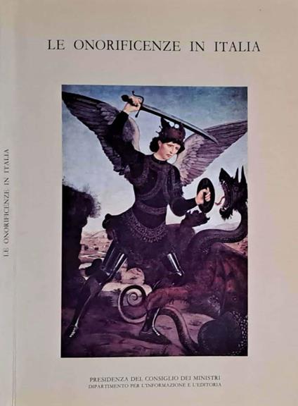 Le onorificenze in Italia - Emilio Aquino - copertina