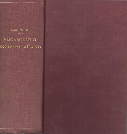 Vocabolario fraseologico inglese e italiano - M. Borgogni - copertina
