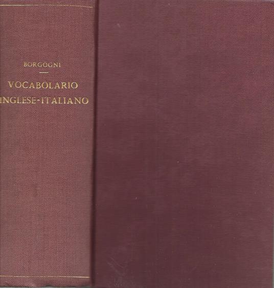 Vocabolario fraseologico inglese e italiano - M. Borgogni - copertina