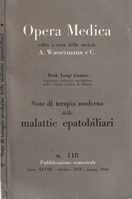 Opera medica - Luigi Contro - copertina