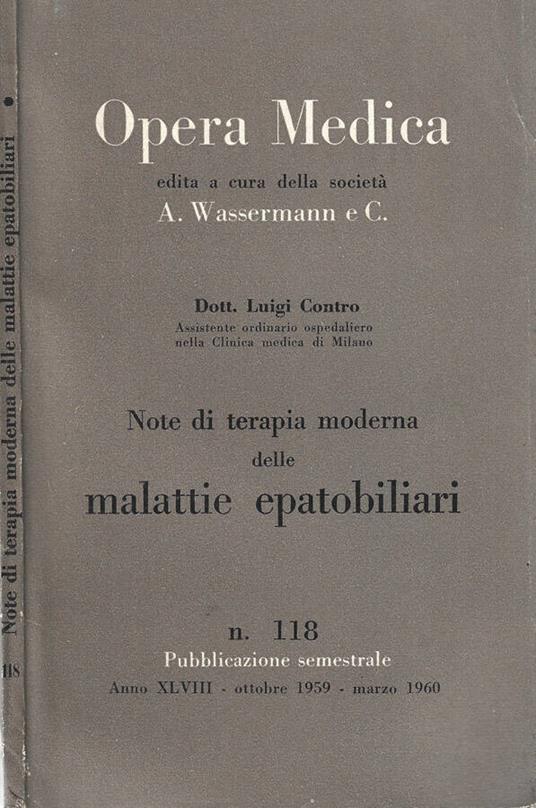 Opera medica - Luigi Contro - copertina