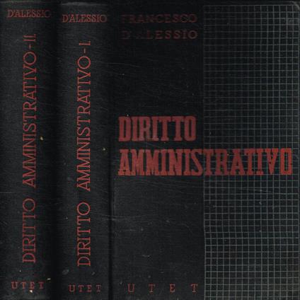 Istituzioni di diritto amministrativo italiano. 2Voll - Francesco D'Alessio - copertina