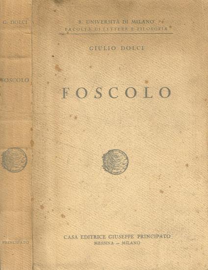 Foscolo - Giulio Dolci - copertina