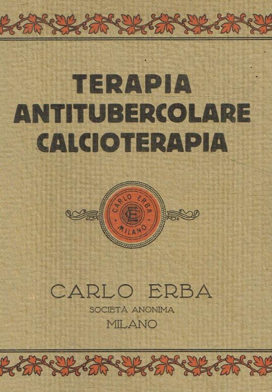 Terapia antitubercolare calcioterapia - Carlo Erba - copertina