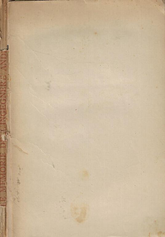 Le memorie dell'ingegnere Andrée - Arnaldo Faustini - copertina