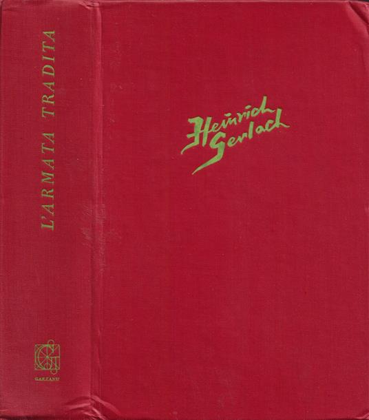 L' armata tradita - Heinrich Gerlach - copertina