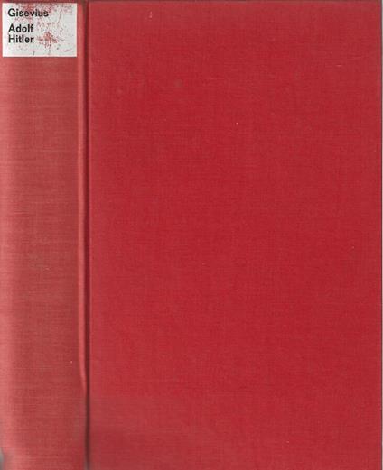 Adolf Hitler - Hans Bernd Gisevius - copertina