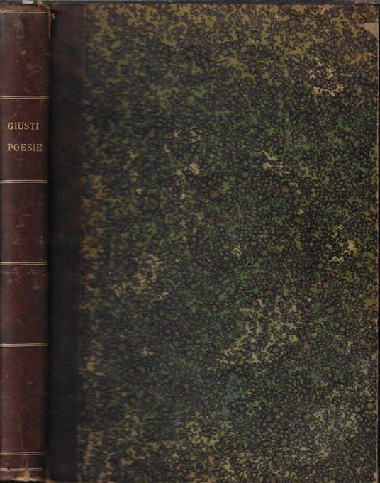 Poesie - Giusti Giuseppe - copertina