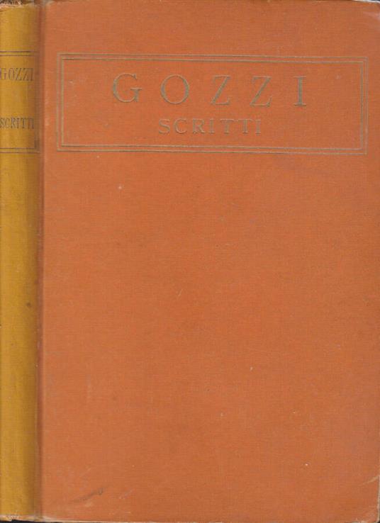 Scritti - Gaspare Gozzi - copertina
