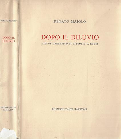 Dopo il diluvio - Renato Majolo - copertina
