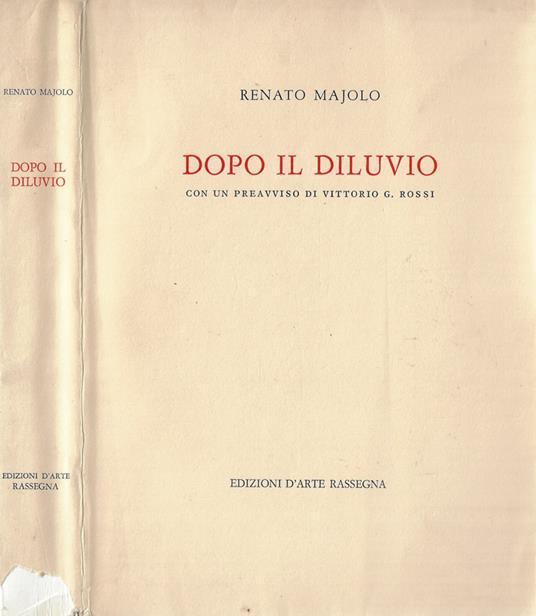 Dopo il diluvio - Renato Majolo - copertina