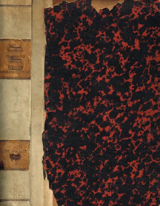 Raccolta delle leggi speciali e convenzioni internazionale del Regno d'Italia, 1a serie, volume I - Emidio Pacifici Mazzoni - copertina