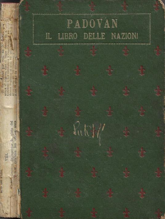 Il libro delle Nazioni - A. Padovan - copertina