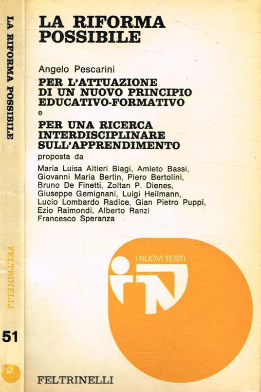 La riforma possibile - Angelo Pescarini - copertina
