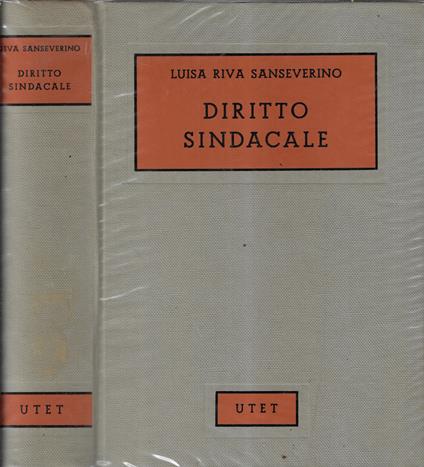 Diritto sindacale - Luisa Riva Sanseverino - copertina