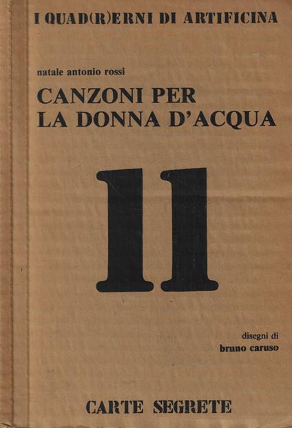Canzoni per la donna d'acqua - Natale Antonio Rossi - copertina