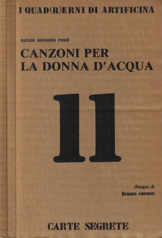 Canzoni per la donna d'acqua - Natale Antonio Rossi - copertina