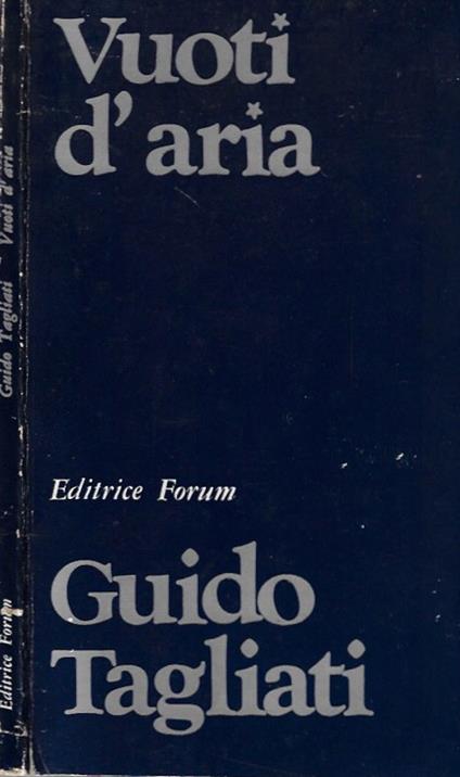 Vuoti d'aria - Guido Tagliati - copertina