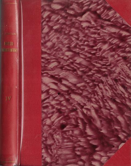 Corso di diritto amministrativo Vol. IV - Guido Zanobini - copertina