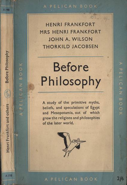 Before philosophy - copertina