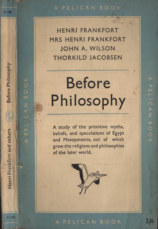 Before philosophy - copertina