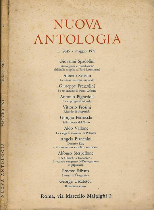 Nuova Antologia - copertina