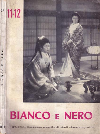 Bianco e nero, anno XV, numero 11-12, 1954 - copertina