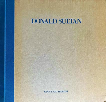 Donald Sultan - copertina