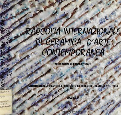 Raccolta Internazionale di Ceramica d'arte Contemporanea Vol. 2° - copertina