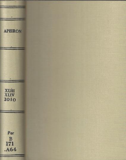 Apeiron Anno 2010 - copertina