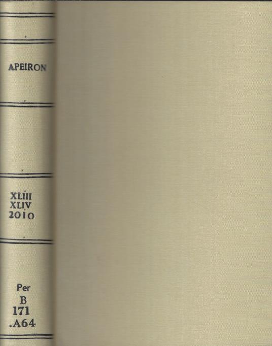 Apeiron Anno 2010 - copertina