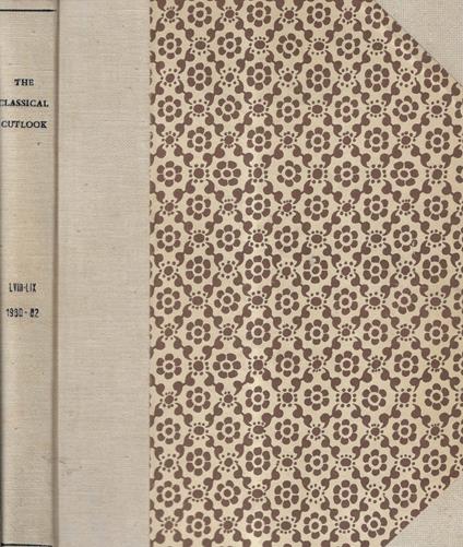 The classical outlook Vol. 58-59 1980-1982 - copertina
