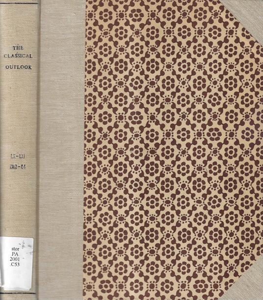The classical outlook Vol. 60-61 1982-1984 - copertina