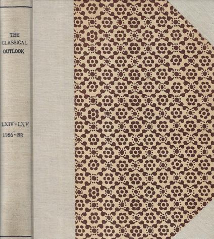 The classical outlook Vol. 64-65 1986-1988 - copertina