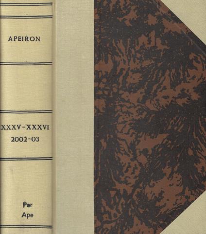 Apeiron Anno 2002-03 - copertina