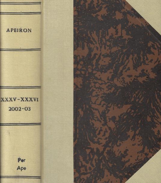 Apeiron Anno 2002-03 - copertina