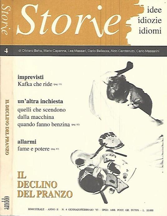 Storie - N. 4 Gennaio/Febbraio '93, Anno II - copertina