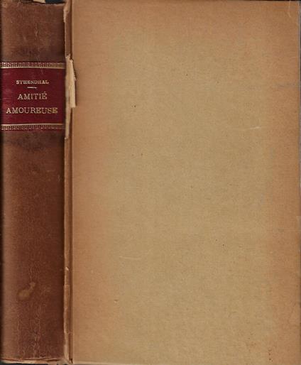 Amitie amoureuse - copertina