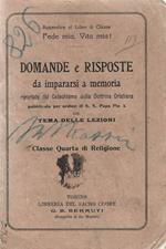 Domande e risposte da impararsi a memoria