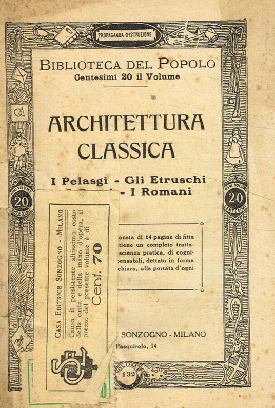 Architettura classica - copertina