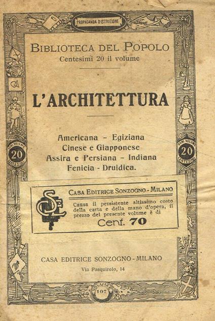 L' architettura - copertina