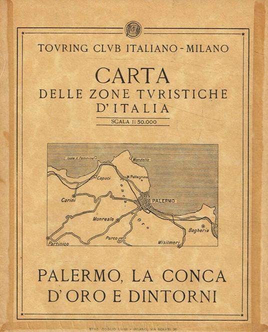Carta delle zone turistiche d'italia - copertina